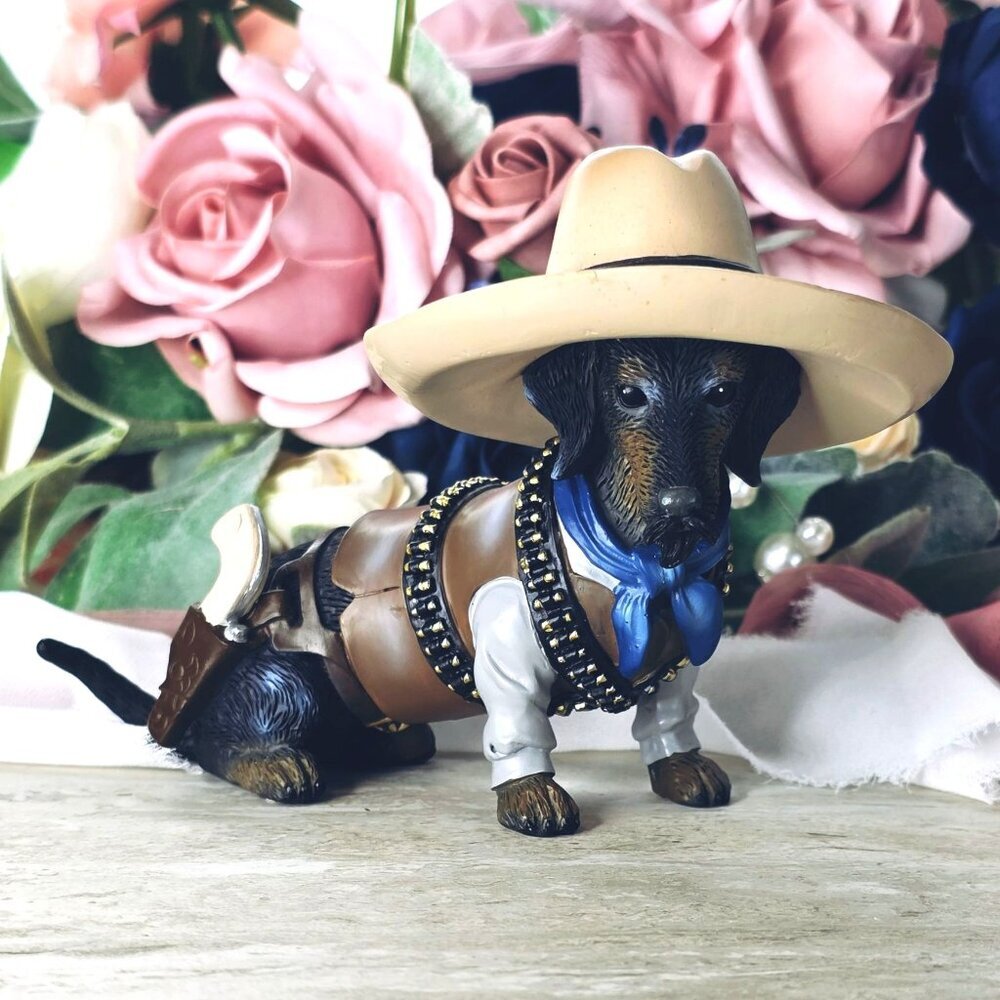 The Hamilton Collection Spurs N Fur Rowdy Wrangler